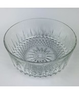 ARCOROC FRANCE Crystal Bowl Starburst Diamanté LARGE Serving, Salad, 9&quot; ... - $14.50