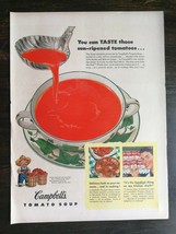 Vintage 1952 Campbell&#39;s Tomato Soup Original Ad  - 721 - $6.64