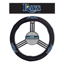 Tampa Bay Rays Steering Wheel Cover Leather CO - $1,350.63 MXN