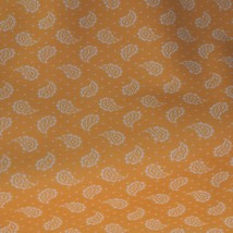 Stoff 1970&#39;s 1960&#39;s Yellowpaisley Muster Polyester Dehnbares Stoff 147cmx325cm - $112.99