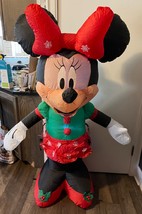 GEMMY Disney Minnie Mouse Inflatable Yard Airblown Christmas Lighted 5&#39; - $45.25