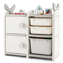Kids Toy Storage Organizer Toddler Multipurpose Cabinet Bookshelf Chest ... - £100.12 GBP