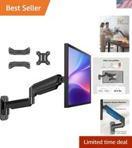 Ergonomic Monitor Arm Wall Mount - Fits 22-35 Inch, Adjustable Gas Sprin... - $980.80 MXN