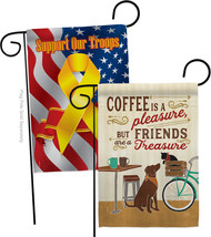 Coffee and Friends - Impressions Decorative Support Our Troops Garden Flags Pack - £24.25 GBP