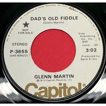 Glenn Martin Dads Old Fiddle / Billy Ray Wrote A Song 45 Country Promo C... - $10.47