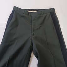 Tennessee Apparel Men’s 34S Poly/Wool Serge Army Green Trousers Black Stripe  image 13