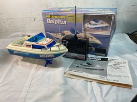 Vintage 80s Nikko RC SpeedBoat Motor Launch Dolphin d-99700 Boxed Tested... - £57.85 GBP