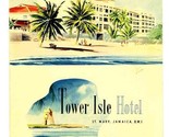 Tower Isle Hotel Dinner Menu St Mary Jamaica British West Indies 1952 - $64.48