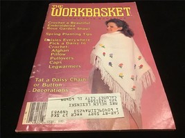 Workbasket Magazine April 1983 Crochet a Beatiful Embroidered Rose Garden Shawl - £5.79 GBP