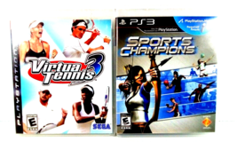 Virtua Tennis 3 &amp; Sports Champion PLAYSTATION 3 Games Great Condition Tested PS3 - £6.92 GBP