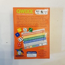 QWIXX Fast Family Dice Game Kids Learn 8+ Mensa Select Gamewright COMPLE... - $9.83