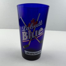 Labatt Blue Beer &amp; Bauer Hockey Products Logo 16oz Pint Glass - £11.93 GBP