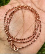 11 inch Pure Copper Solid Ball Chain Anklet, Healing Copper Jewelry, Spi... - $18.61