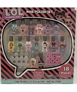 LOL Nail Polish Set, NEW 15 peelable nail colors, stickers &amp; toe separator - £8.37 GBP