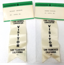National Association of Letter Carriers 1982 Badges 53rd Biennial San Fr... - $18.95