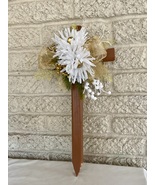 Christmas Cemetery Cross:  gold bells grave flowers, Winter White Grave ... - $477.63 MXN