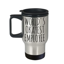 Worlds Okayest Brother Travel Mug Funny Gift Coffee Cup Stainless Steel 14oz - £19.20 GBP