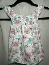 Baby Girls 18M Floral Dress- Calvin Klein Jeans -White w/Pink Blue Flowers EUC - £4.11 GBP