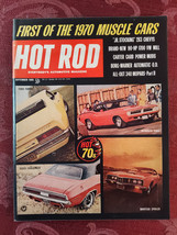 Rare HOT ROD September 1969 HOT 1970 Muscle Cars Torino Challenger Spoil... - £16.99 GBP
