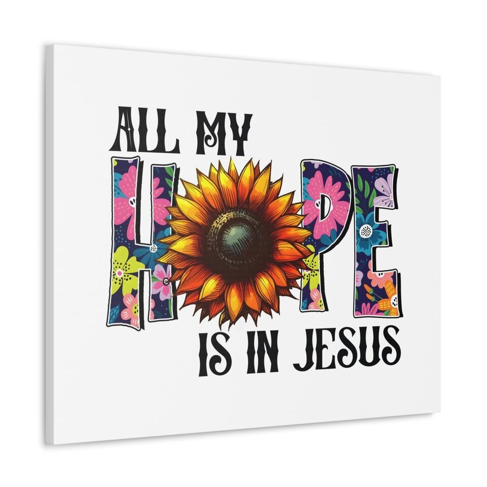 Primary image for  My Hope is Jesus Bible Verse Canvas Christian Wall Art Ready to