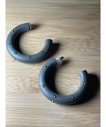 Plunder Design Jewelry Cathy Green Wood Hoop Earrings - Free Shipping - $24.68 CAD
