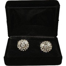 Men J.Valintin Cufflinks by Vitorofolo for French Cuff Shirt V39-57 Crystal Gold image 2