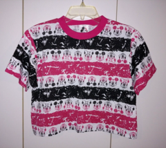The Walt Disney Company Girl&#39;s Knit Cropped Tee SHIRT-L-NWOT-COTTON/POLY - £9.02 GBP