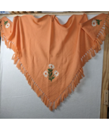 The Three Weavers Wool Orange Shawl Daisy - $22.45