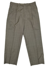 Hart Schaffner Marx Men Size 36 (Measure 35x29) Houndstooth Pleated Pants - £7.70 GBP