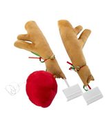 Christmas CAR Reindeer Antlers with Red Rudolph Nose Auto Holiday Decora... - $276.86 MXN