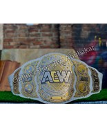 AEW World Heavyweight Championship Replica Title Belt Genuine Leather 2m... - £130.36 GBP