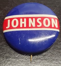 Johnson red white blue pin - Lyndon Baines Johnson Campaign Pin - £7.30 GBP