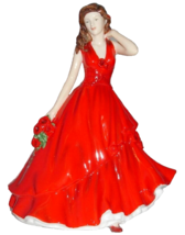 Royal Doulton August Red Poppy Petite Figurine Flower of the Month HN550... - $148.40