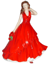 Royal Doulton August Red Poppy Petite Figurine Flower of the Month HN550... - £119.35 GBP