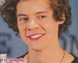 Harry Styles One Direction teen magazine pinup clipping teen idols Quizf... - $3.50