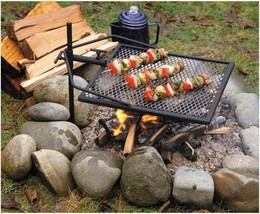 Outdoor Cooking Is Easier And Safer With The Adjust-A-Grill Camping Grill. - £67.88 GBP