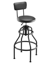 VEVOR Shop Stool with Backrest, Pneumatic Work Stool, 300lbs Capacity, B... - $71.90
