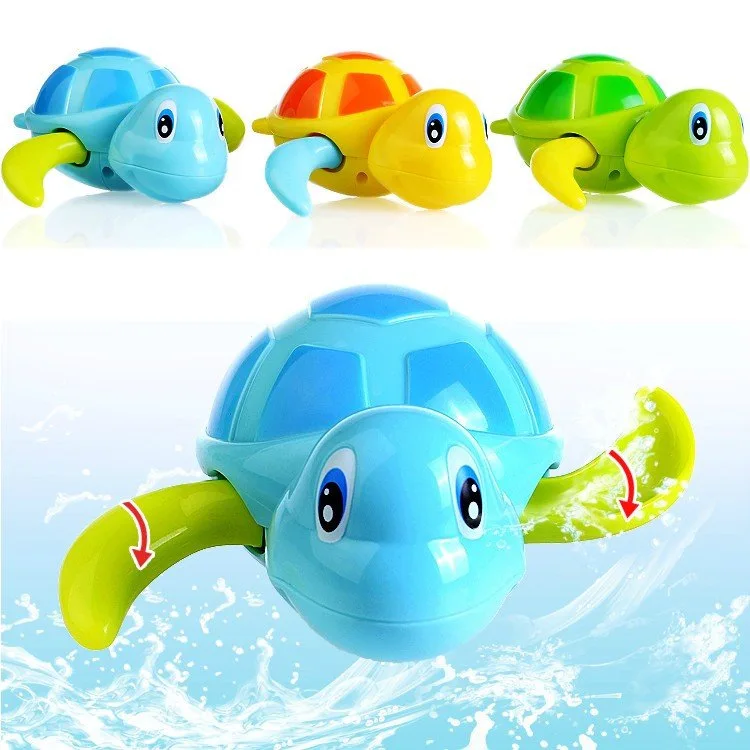 Ale cute cartoon animal tortoise claic baby water toy infant swim turtle wound up chain thumb200