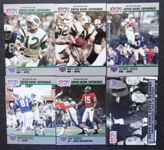 1990 Pro Set Super Bowl Supermen New York Jets Team Set 6 Football Cards - £3.16 GBP