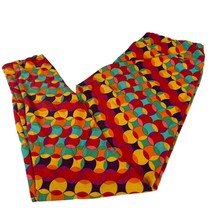 LuLaRoe Womens Tall &amp; Curvy Multicolor Geometric Print Leggings - £17.77 GBP