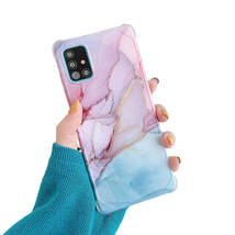 Anymob Samsung Purple And Blue Gradient Marble Phone Case Silicone Shockproof  - £23.10 GBP