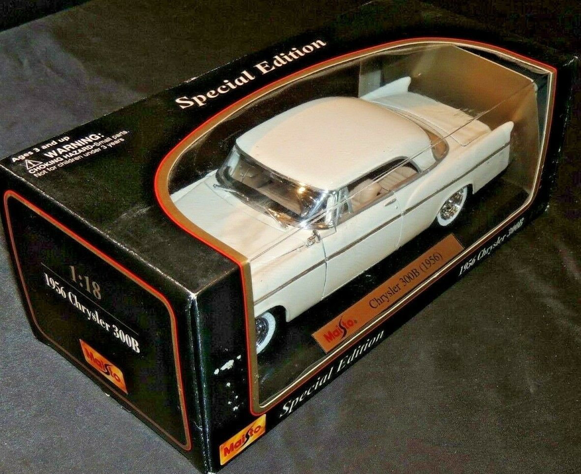1956 White Chrysler 300B Maisto 31897 AA20-7252 Vintage - $88.95