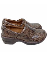 BOC Born Concept Womens 40.5 US 9 Snakeskin Patent Leather Nurse Clogs S... - $51.41 CAD