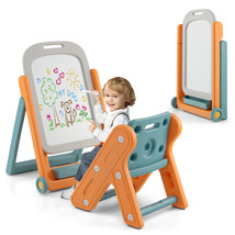 Kids Easel W/Chair Art Easel For Kids Height Adjustable Art Easel Set Fo... - $120.96