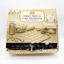 Vintage 1950s Sears Cooky Press &amp; Cake Decorator - Aluminum Set in Box - €21,91 EUR