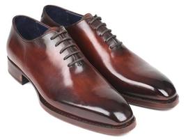 Handmade men&#39;s wholecut dress shoes brown leather lace up oxfords for men - £127.60 GBP+