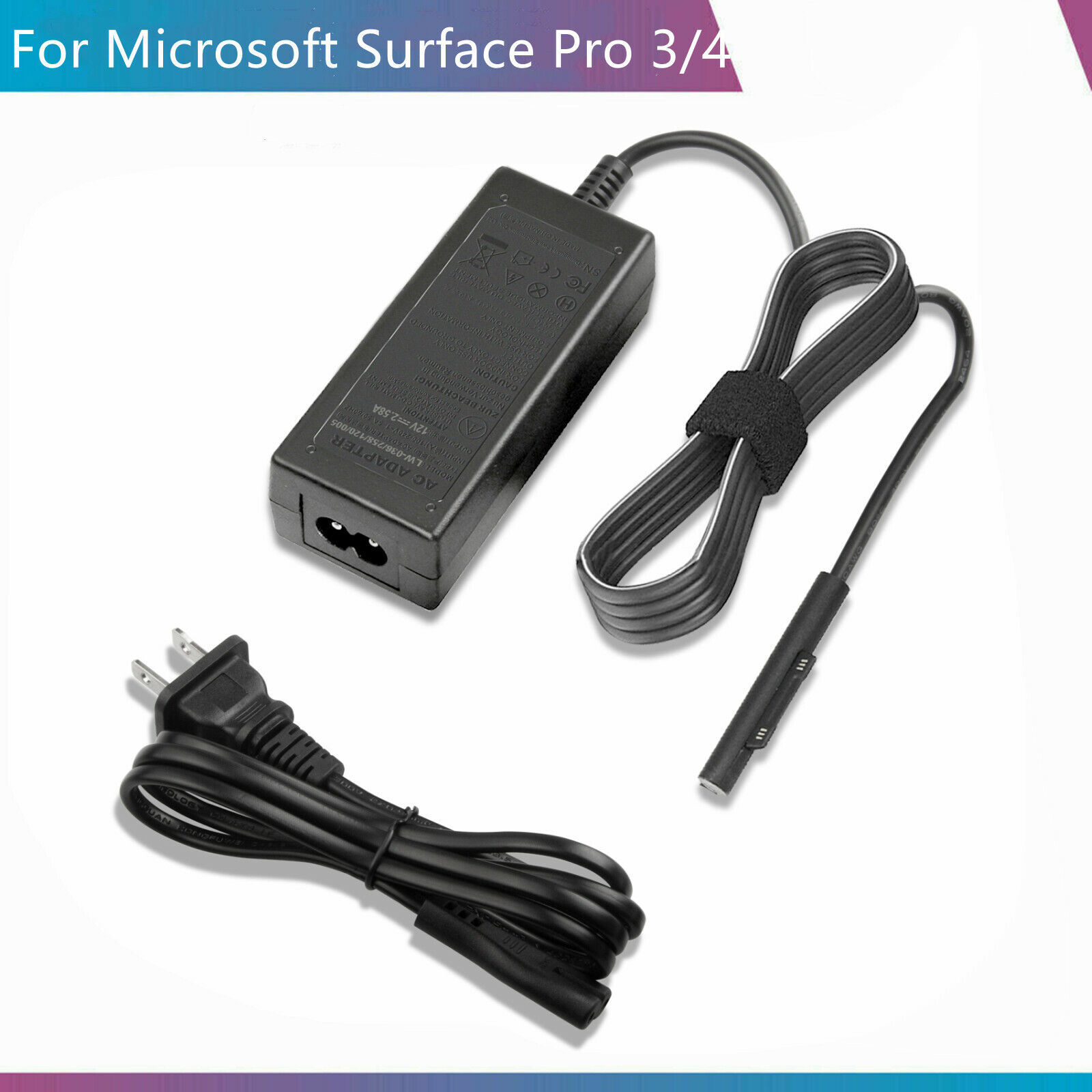For Microsoft Surface Pro 3 4 Ac Adapter Power Supply Cord Charger 36W - $21.99