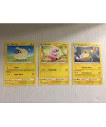 2021 Pokemon Mareep Flaafy Ampharos Complete Evolution Three Cards - €3,40 EUR