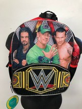 Wwe Mundo Lucha Libre de Peso Pesado Champion Tamaño Real Mochila Adj Tiras Cena - $31.77