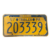 1957 Pennsylvania Trailer License Plate 203339 Man Cave Garage Decor - £15.31 GBP